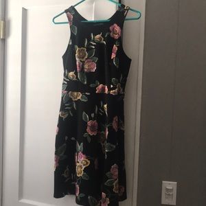 Black Floral Dress!